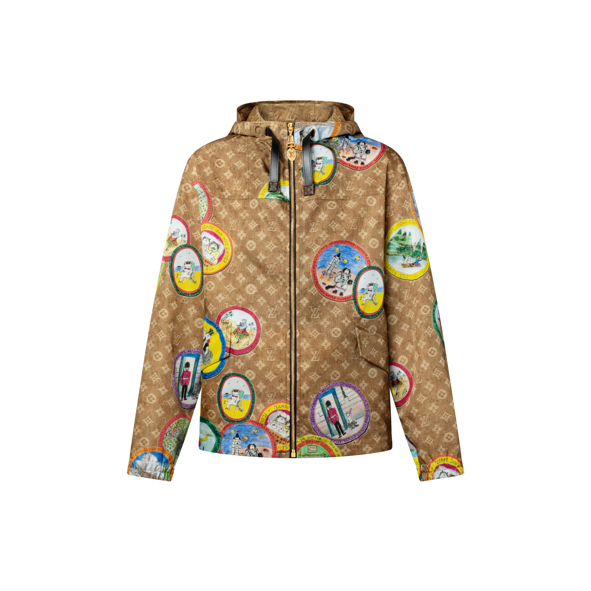 Monogram Cat Stamp Parka - Luxury Ready to Wear - 1AHXU6 Brown